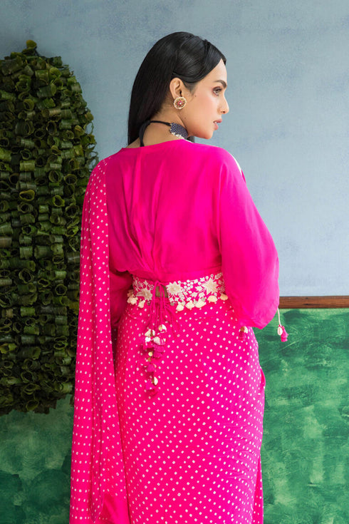 Bandhni Drape Saree